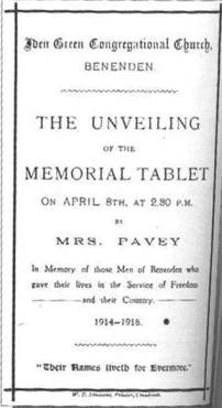 Benenden announcement